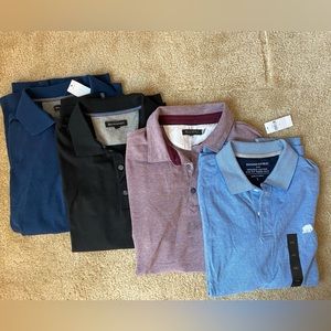 NWT Banana Republic Mens Polo Shirt Bundle Large-Lot of 4 Short Sleeve Polos
